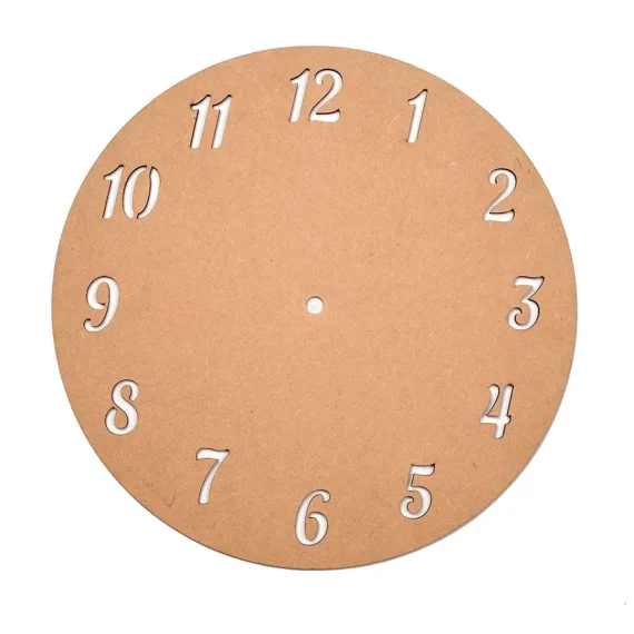 MDF Number Cut Clock Base