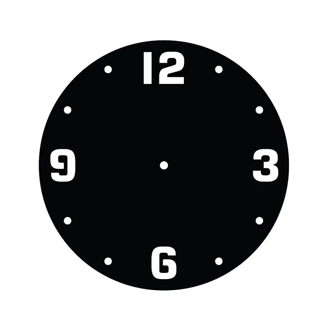 MDF Designer Cut Clock Base MDF Designer Cut Clock Base