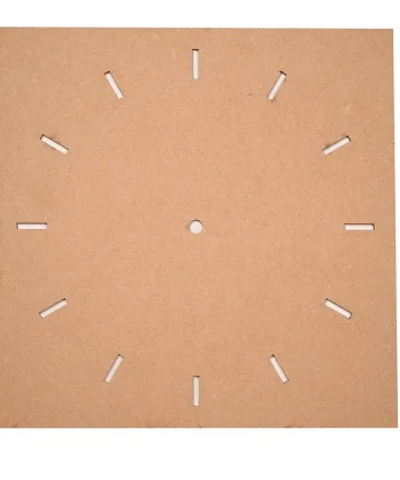 MDF Square Shape Line Cut Clock Base