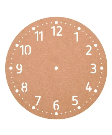 MDF Simple Designer Cut Clock Base