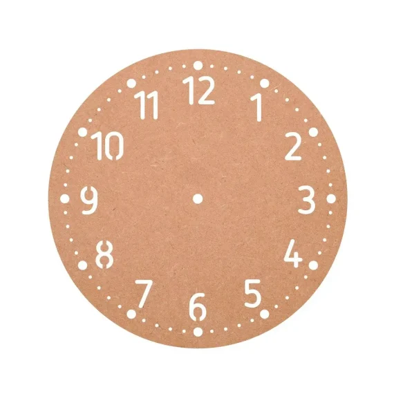 MDF Simple Designer Cut Clock Base