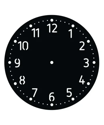 MDF Simple Designer Cut Clock Base