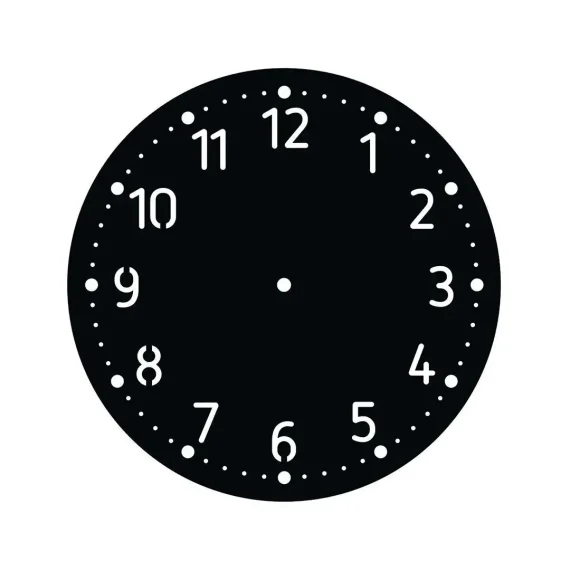 MDF Simple Designer Cut Clock Base