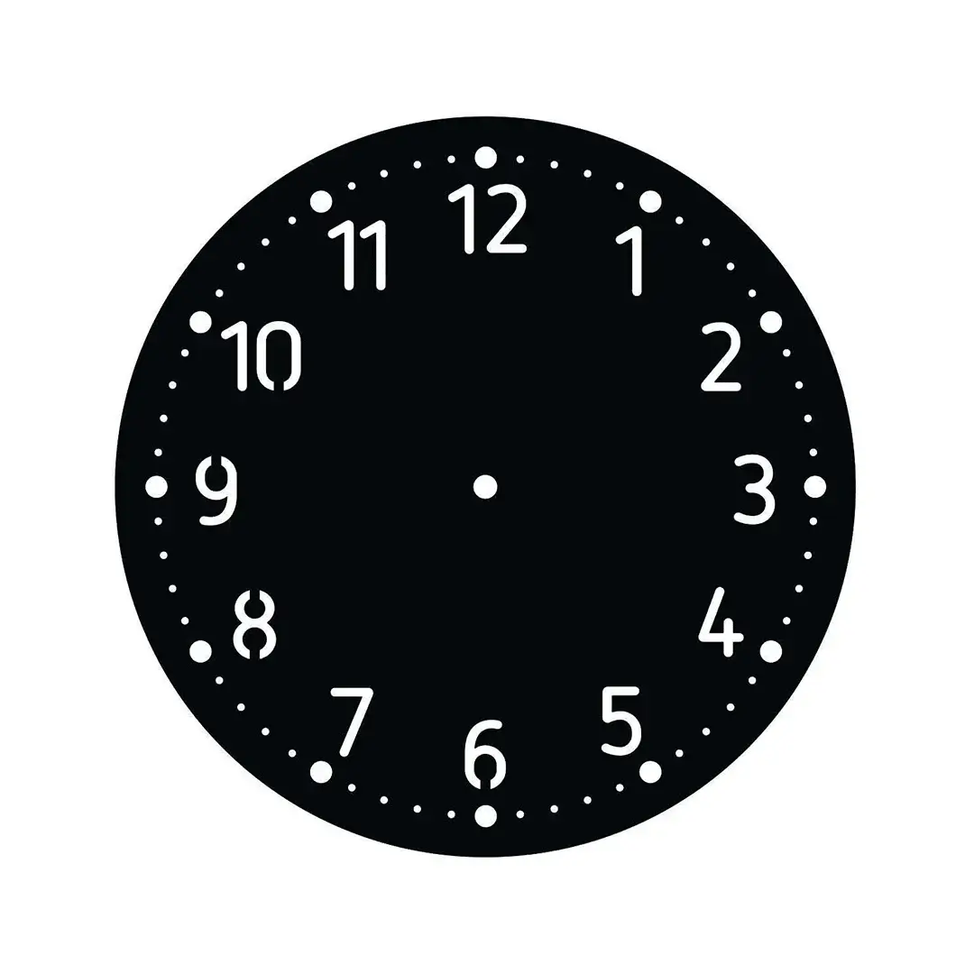 MDF Simple Designer Cut Clock Base MDF Simple Designer Cut Clock Base