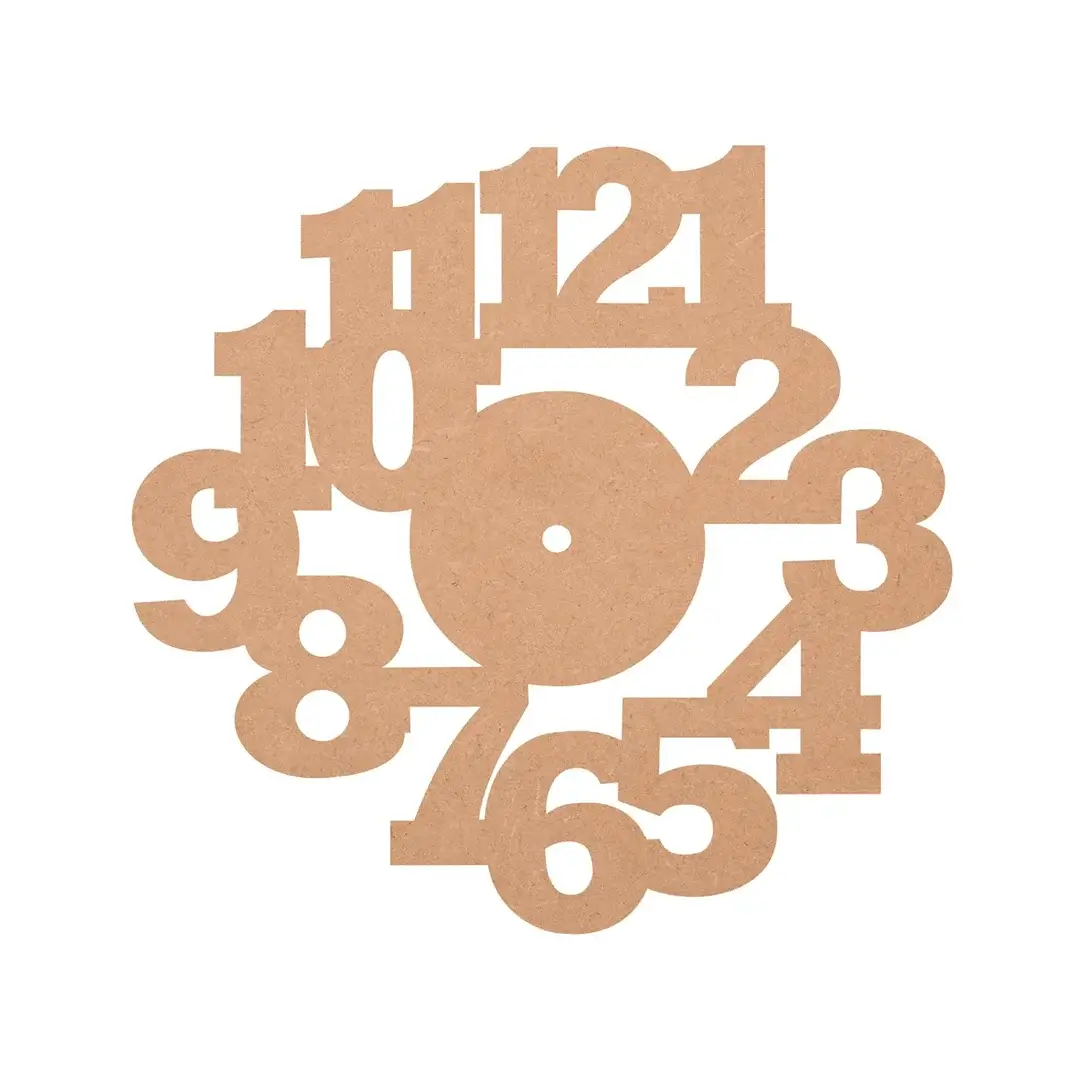 MDF Designer Cut Clock Base