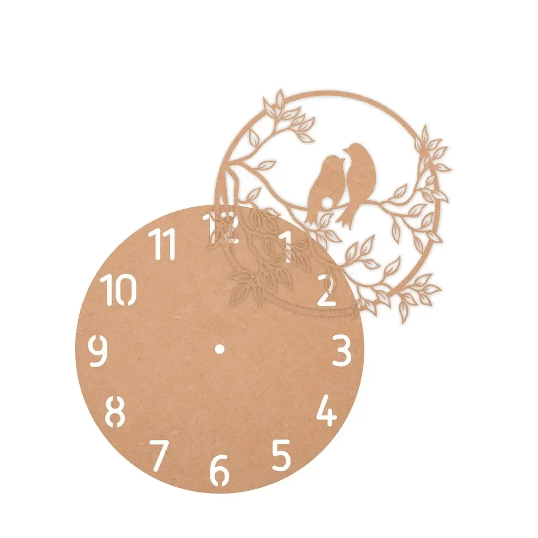 MDF Designer Cut Clock Base MDF Designer Cut Clock Base