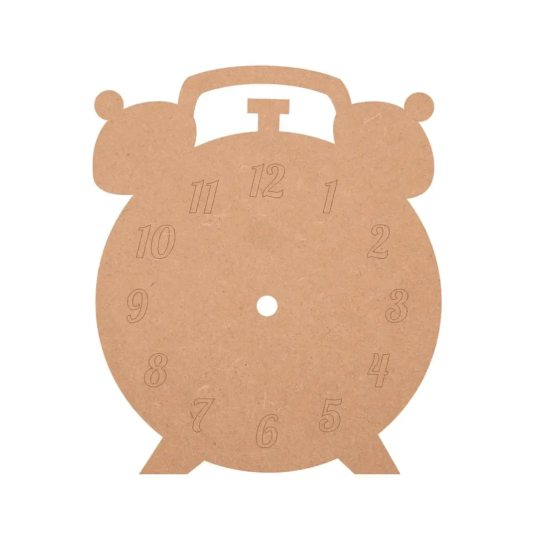 MDF Alarm Designer Cut Clock Base MDF Alarm Designer Cut Clock Base