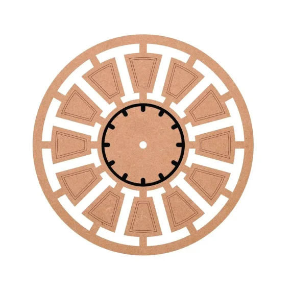 Round Cut Clock Base