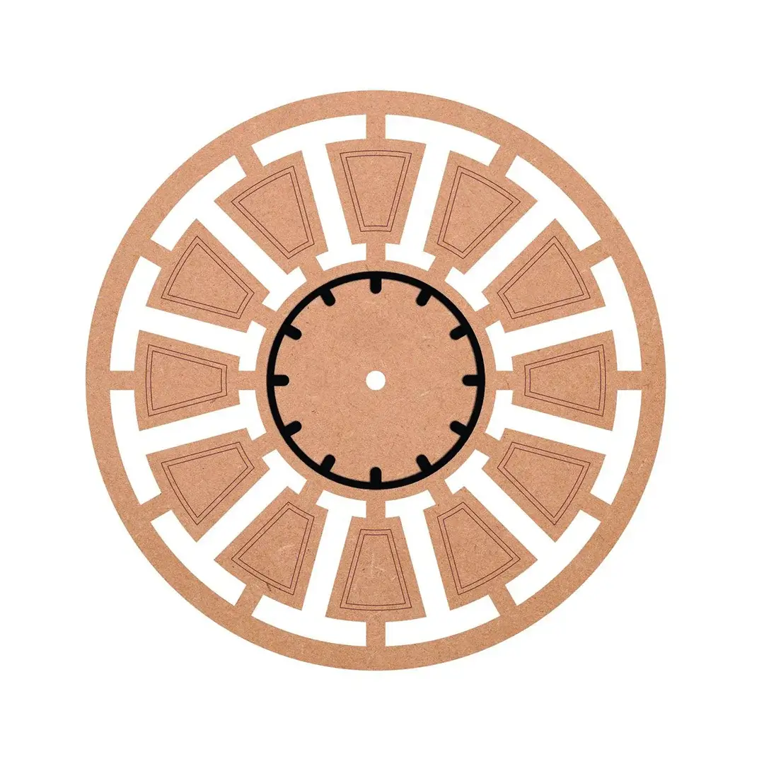 Round Cut Clock Base