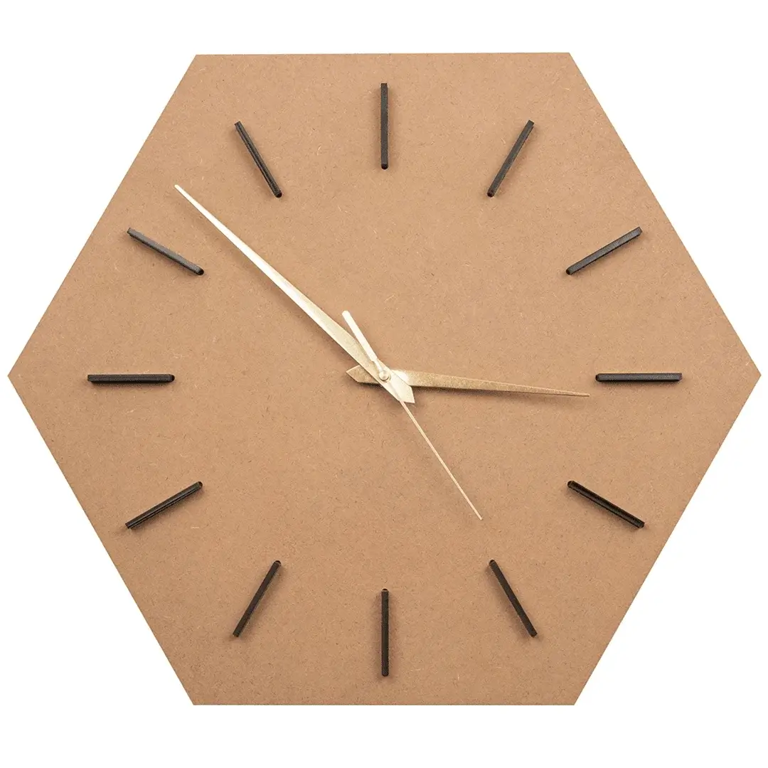 MDF Hexagon Clock Base MDF Hexagon Clock Base