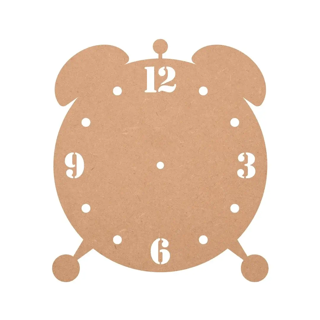 MDF Designer Cut Clock Base MDF Designer Cut Clock Base
