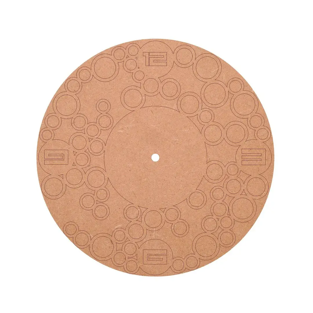 MDF Plain Cut Clock Base MDF Plain Cut Clock Base