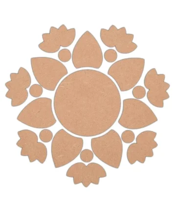 Lotus Design MDF Rangoli Cutouts