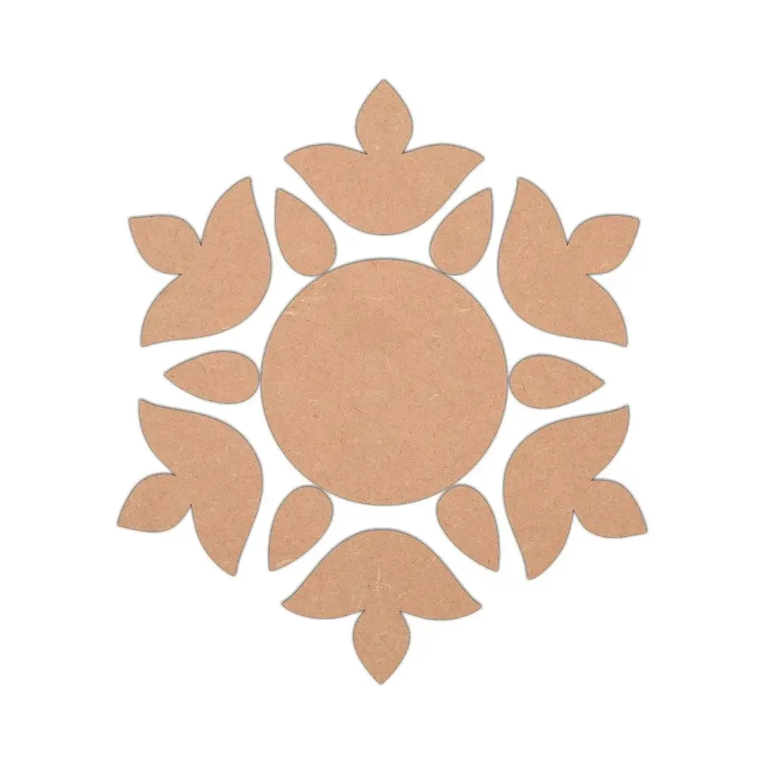 Diya Design MDF Rangoli Cutouts