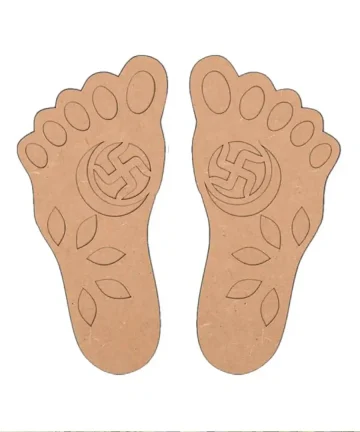 MDF Laxmiji Foot Print Cutout