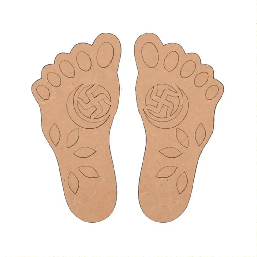MDF Laxmiji Foot Print Cutout