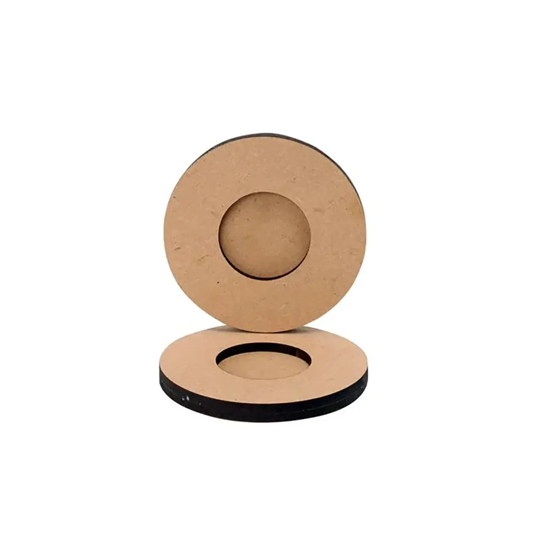 Round Shape MDF Tea Light Holder