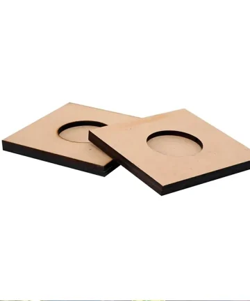 MDF Square Shape Tea Light Holder
