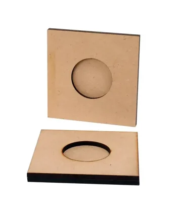 MDF Square Shape Tea Light Holder