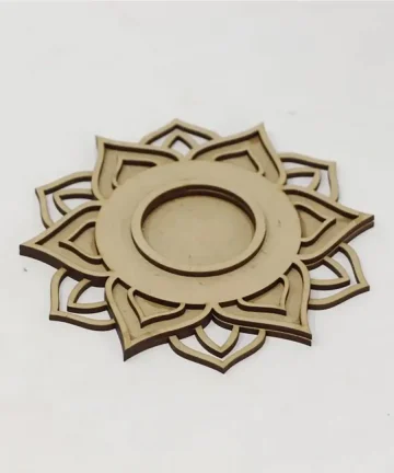 Designer 3 Layer MDF Tea Light Holder