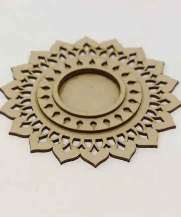 3 Layer MDF Tea Light Holder