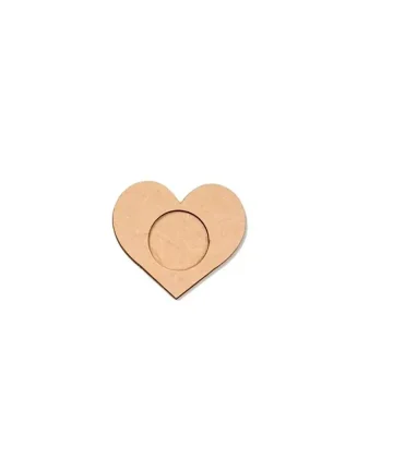 Heart Shape MDF Tea Light Holder