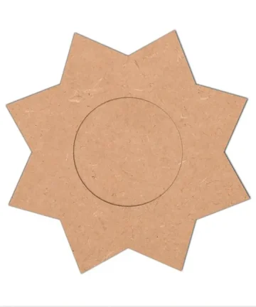 Flower Shape MDF Tea Light Holder