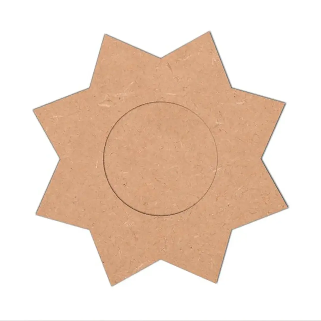 Flower Shape MDF Tea Light Holder