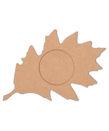 MDF Leaf Shape Tea Light Holder