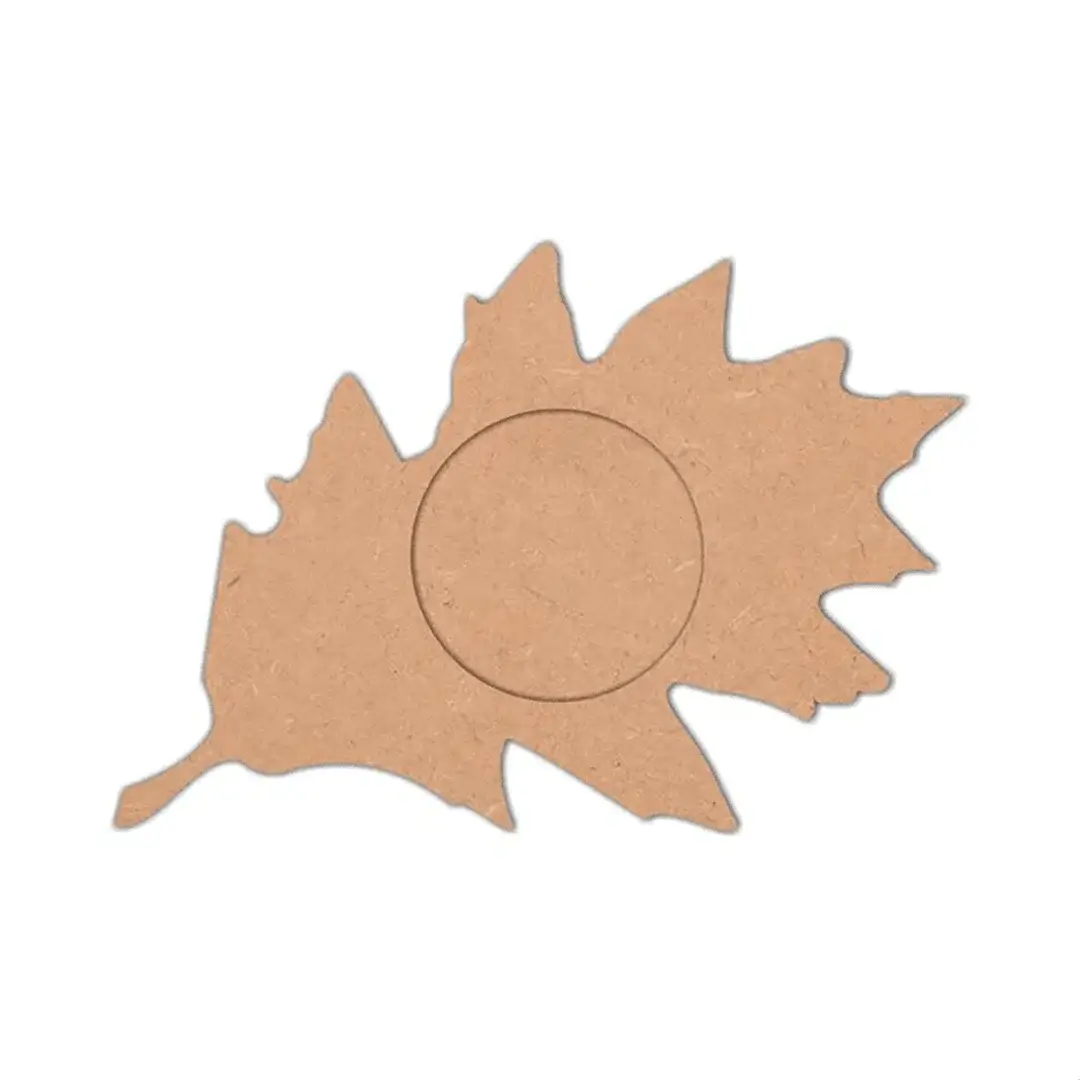 MDF Leaf Shape Tea Light Holder
