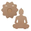 MDF Meditating Buddha With T-Light Candle Holder