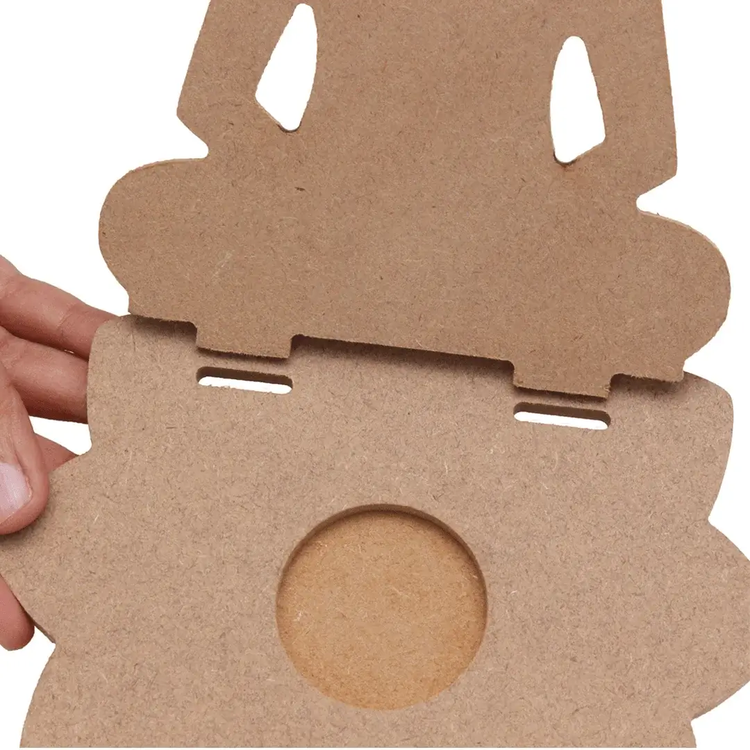 MDF Meditating Buddha With T-Light Candle Holder