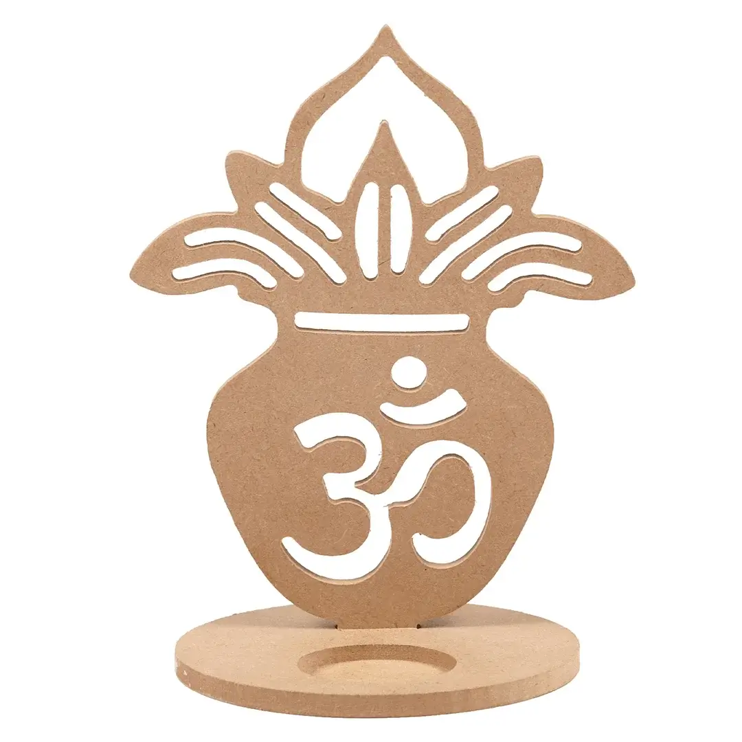 MDF Kalash With T-Light Candle Holder