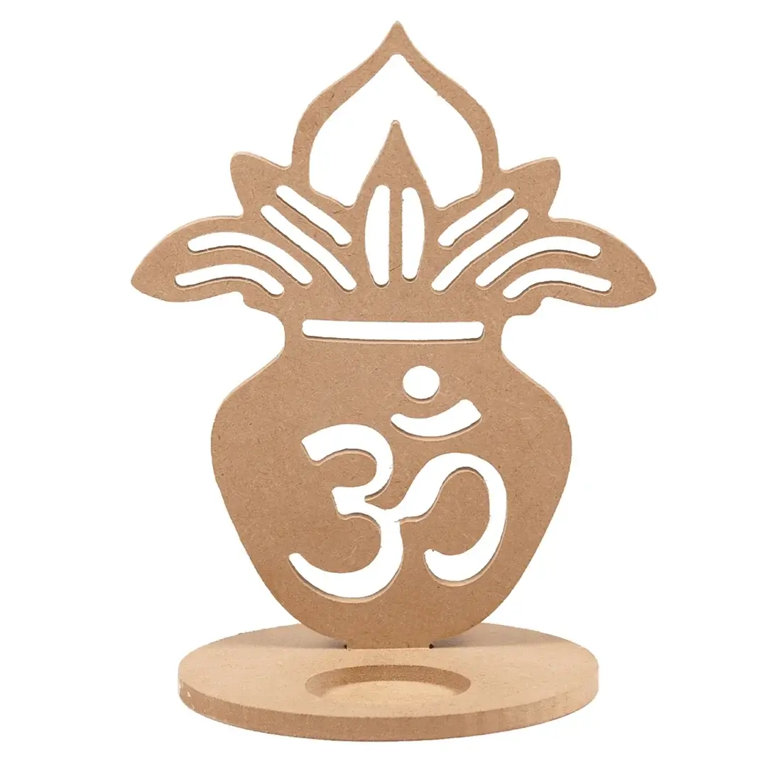 MDF Kalash With T-Light Candle Holder