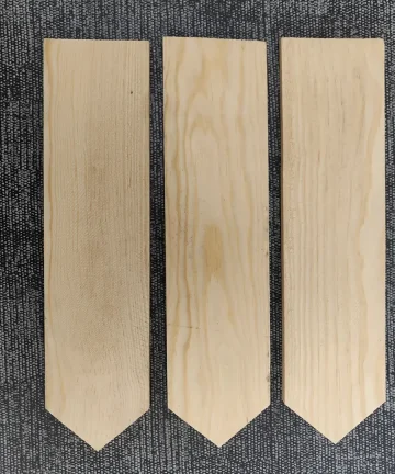 Pinewood Name Planks