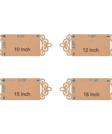 Designer Rectangle Shape MDF Name Plate