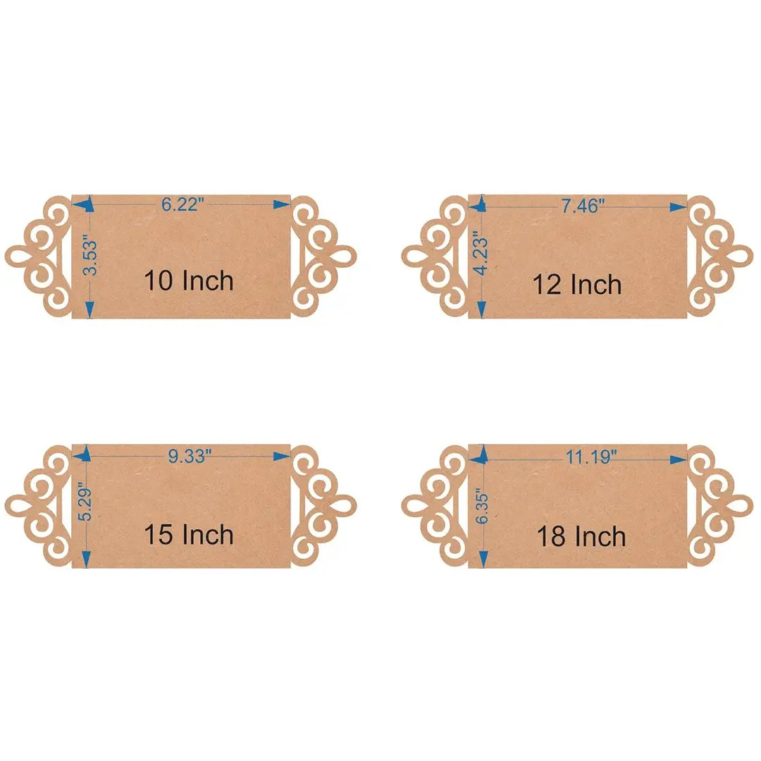 Designer Rectangle Shape MDF Name Plate