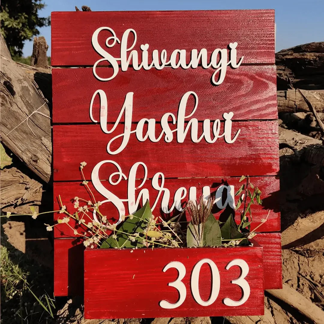 Rectangle Wooden Name Plate Rectangle Wooden Name Plate