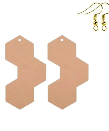 Hexagon Geometric DIY Earring Base