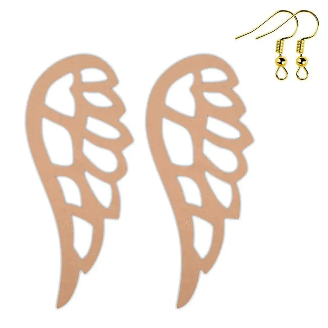 MDF Wing Shape Earring Base MDF Wing Shape Earring Base