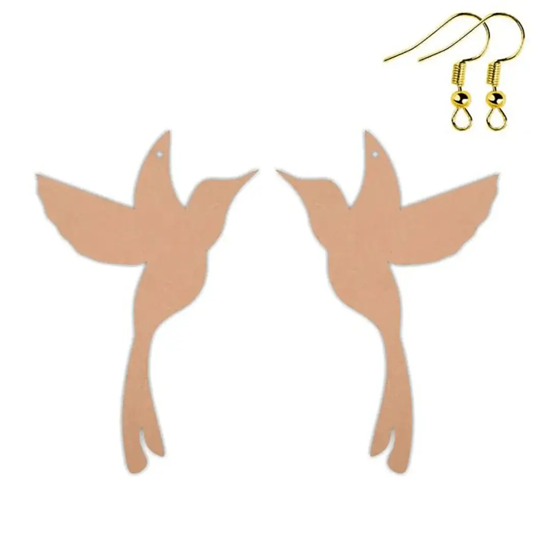 Bird MDF Earring Base Bird MDF Earring Base
