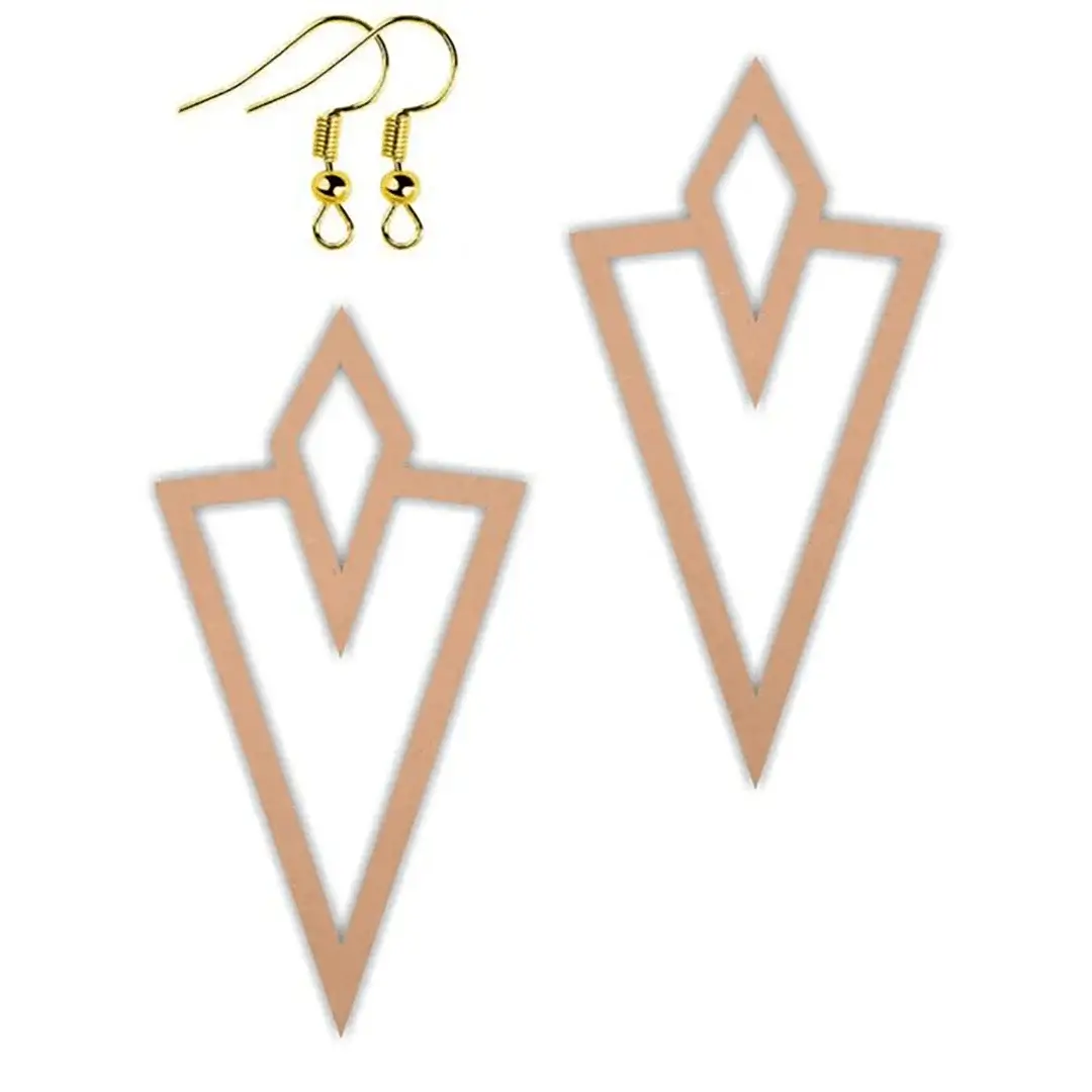 MDF Designer Earring Base MDF Designer Earring Base