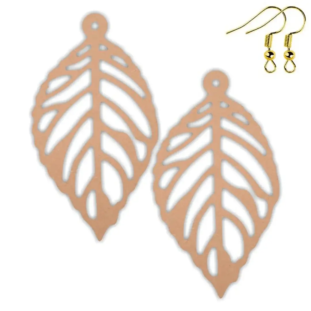 Leaf MDF Earring Base Leaf MDF Earring Base
