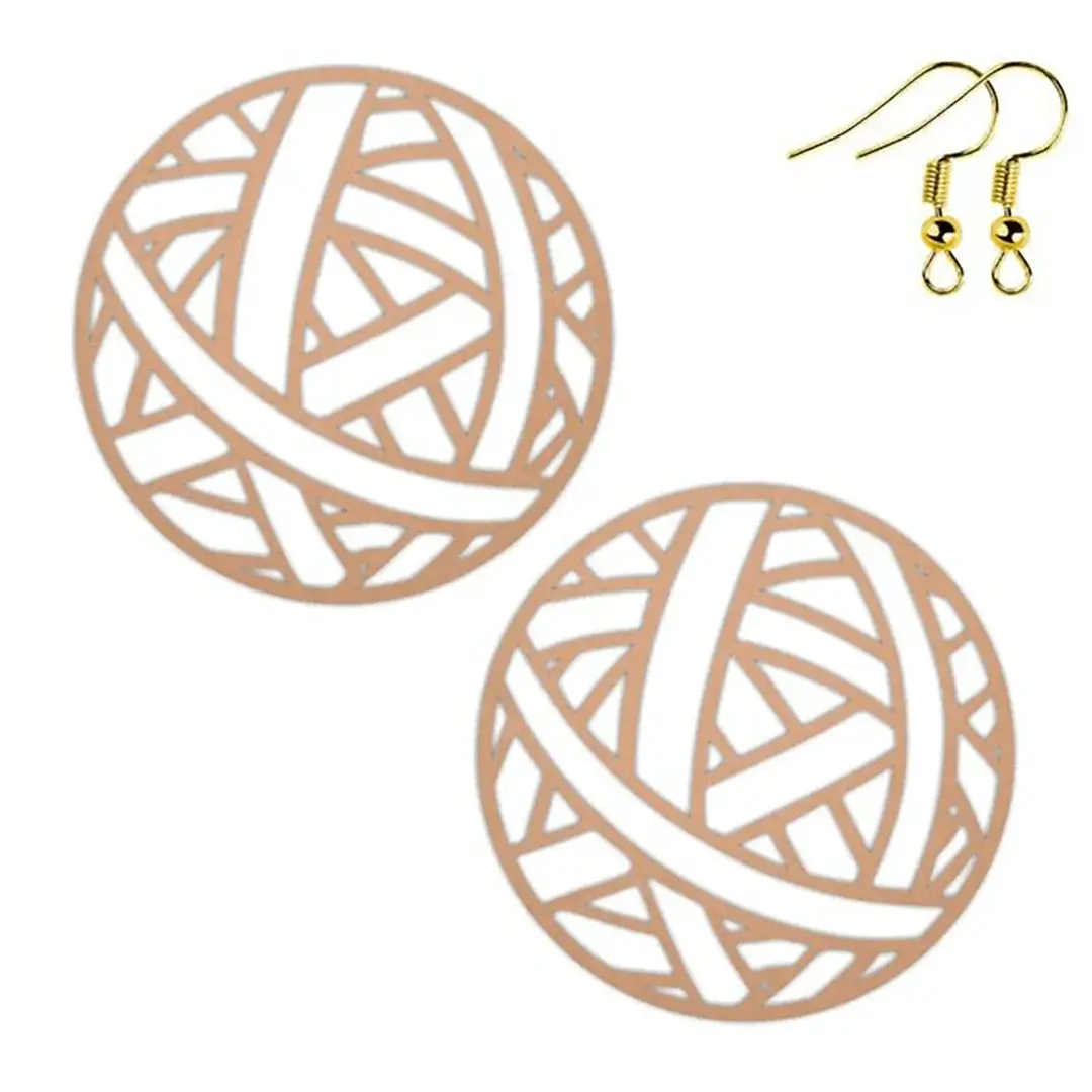 Round MDF Earring Design Round MDF Earring Design