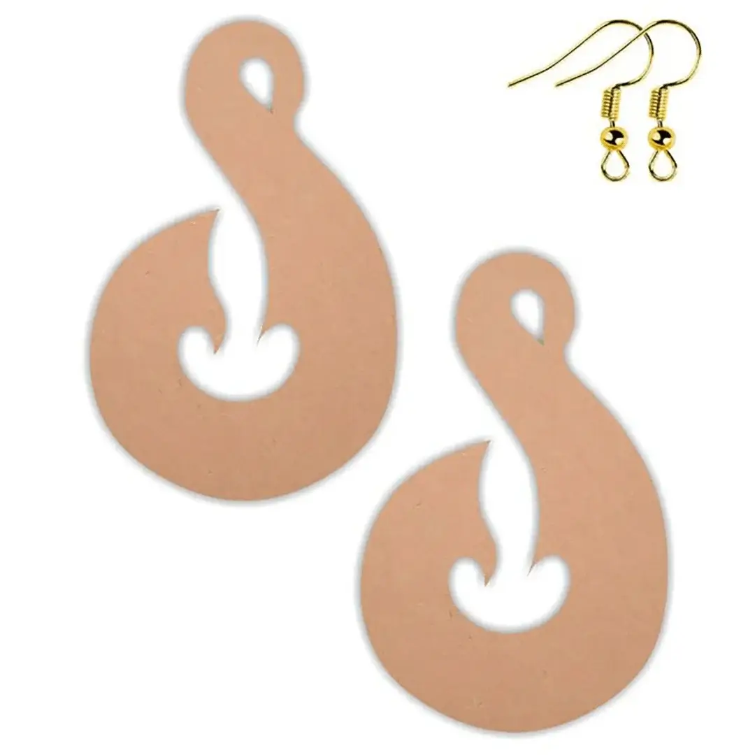 MDF Designer Earrings Base MDF Designer Earrings Base