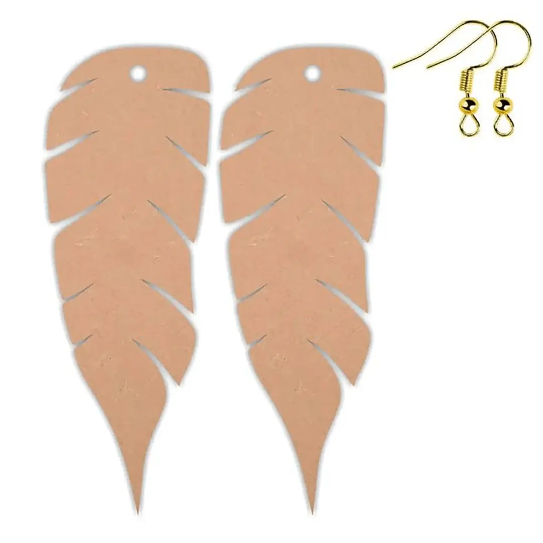 MDF Leaf Earring Base MDF Leaf Earring Base