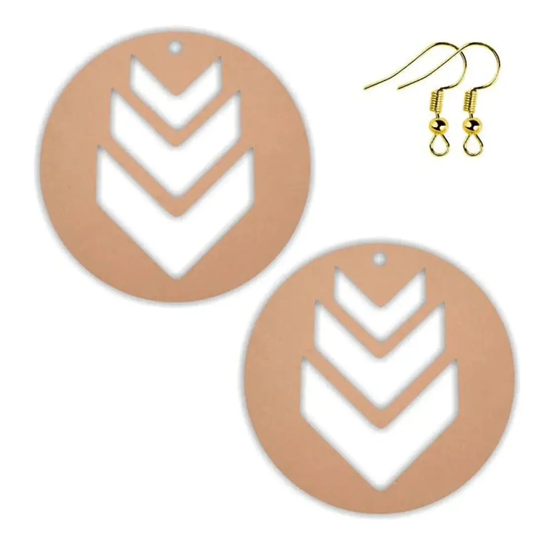 MDF Round Earrings Base MDF Round Earrings Base