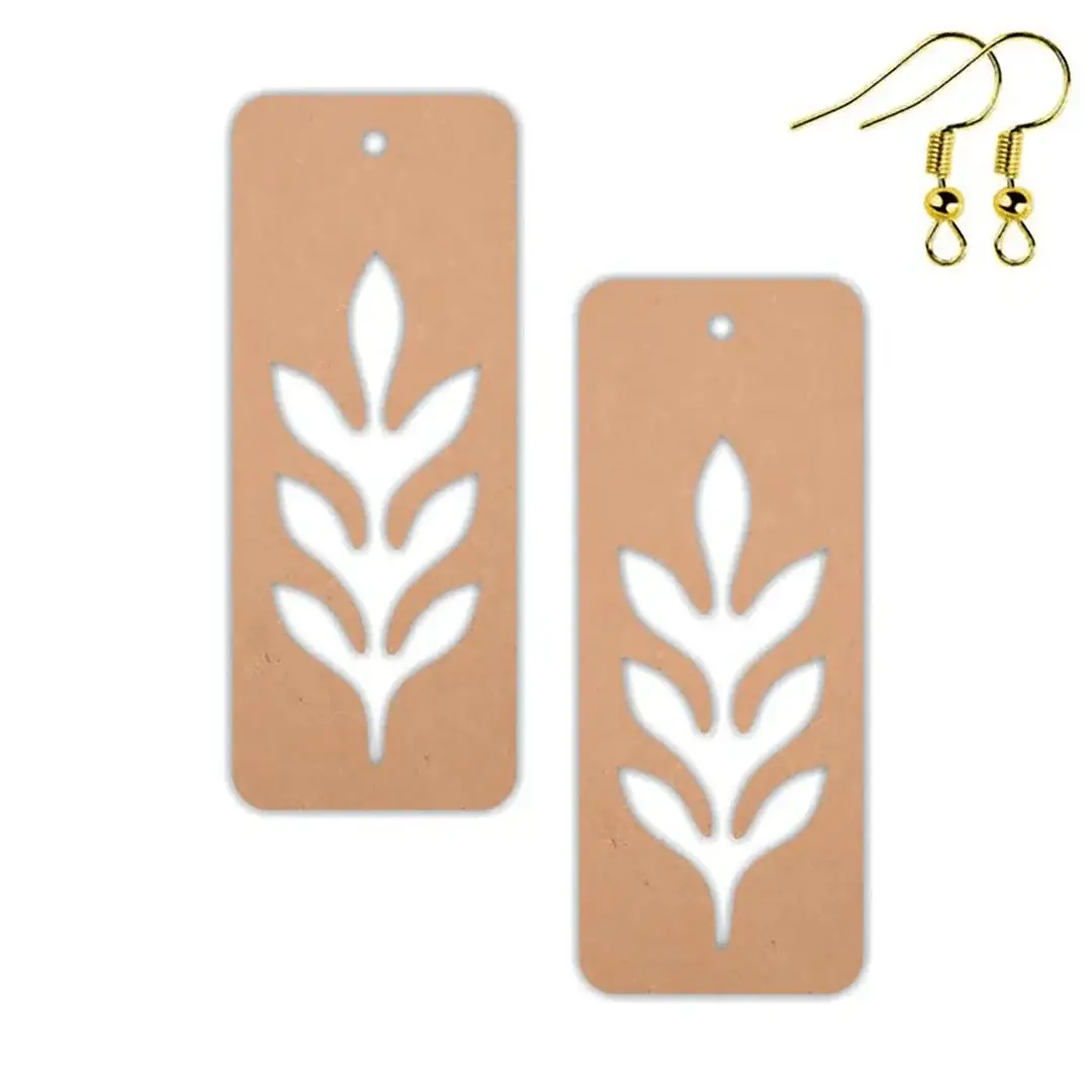 MDF Leaf Earring Bases MDF Leaf Earring Bases