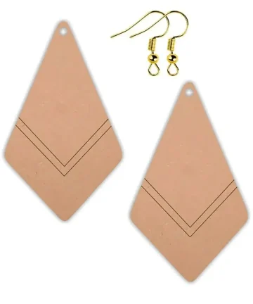 Geometric MDF Earring Base