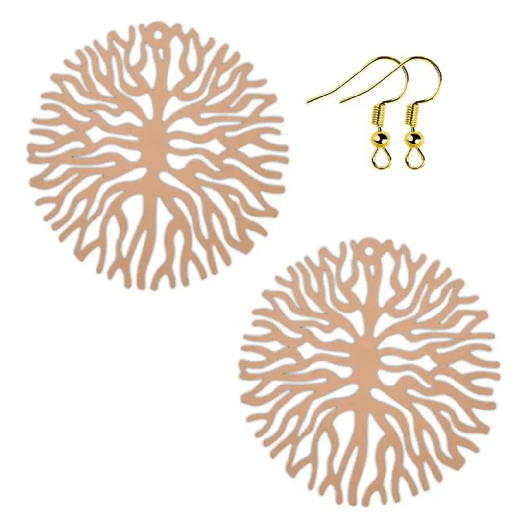 MDF Round Designer DIY Earring Base MDF Round Designer DIY Earring Base
